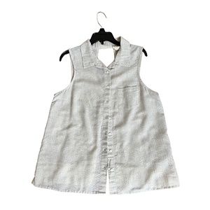 Cotton/ lace women sleeveless shirt
